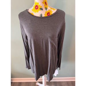Women's Grace + Karma Long Sleeve Shirt, XL, Dark Gray
